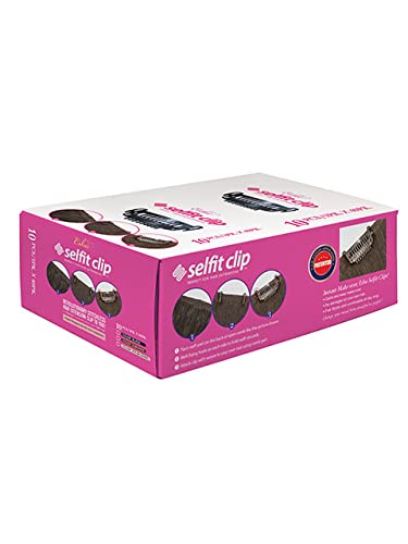 Esha Selfit clip extensions natural black in-use for secure transition
