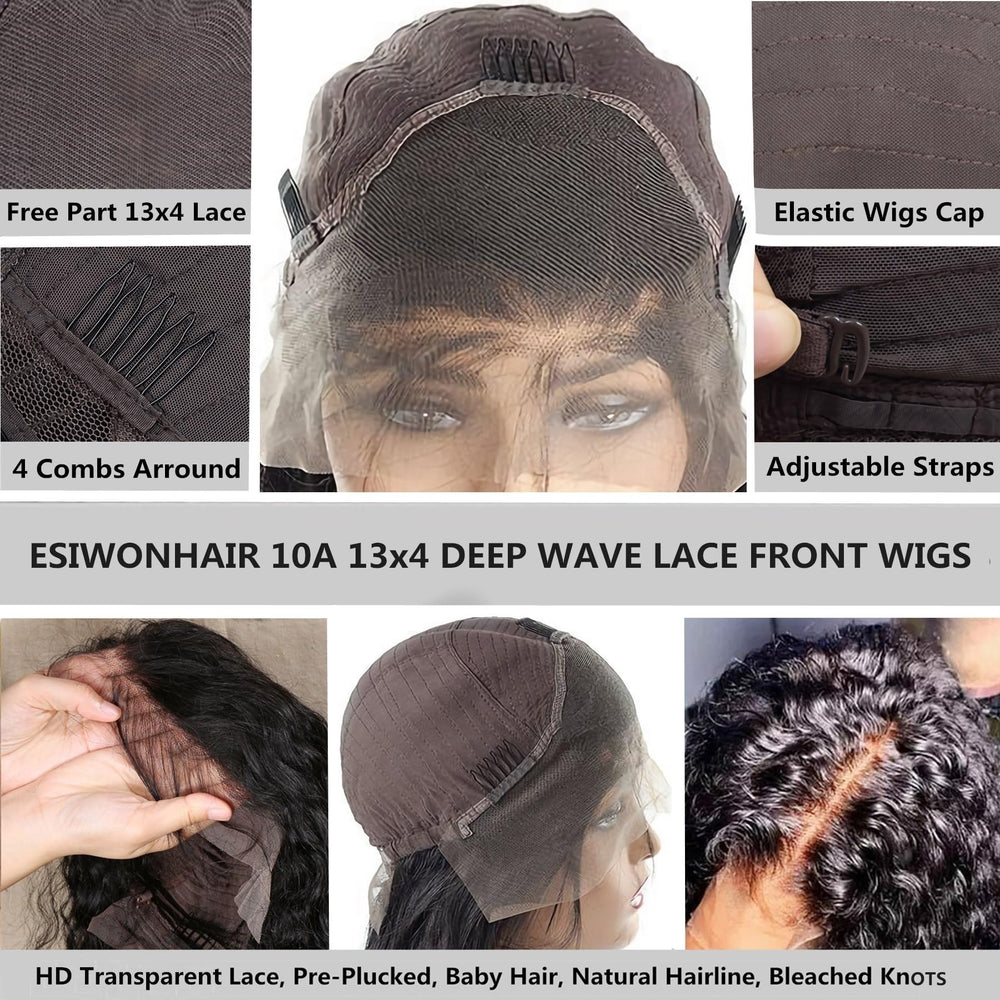 ESIWONHAIR wear-and-go glueless wig for quick, secure daily styling.
