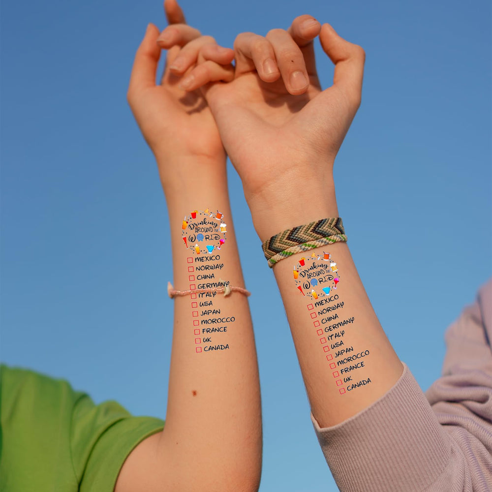 ESLINOP tatuaje mundo Epcot 3: diseño colorido para fotos memorables.