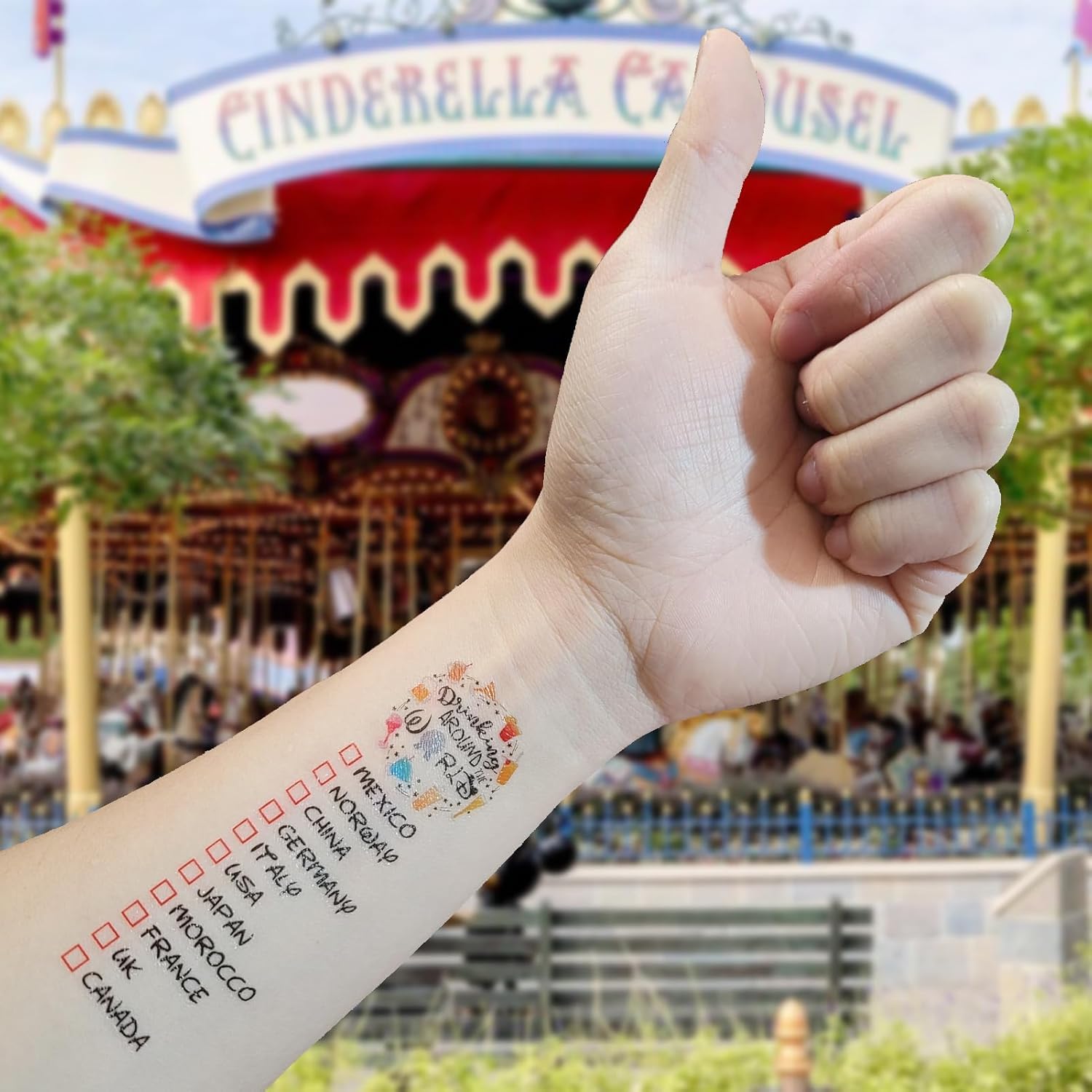 ESLINOP tatuaje mundo Epcot 7: variedad de estilos para tu personalidad.