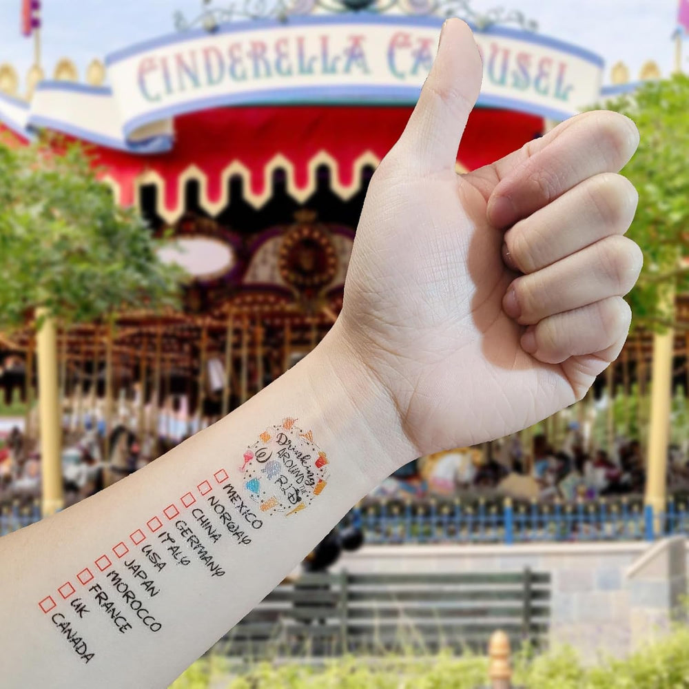 ESLINOP tatuaje mundo Epcot 7: variedad de estilos para tu personalidad.