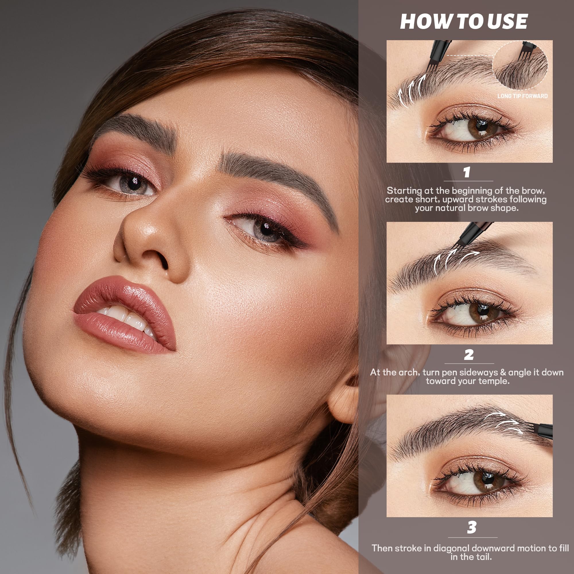 Espoce long-wear formula supports all-day brows with minimal touch-ups.
