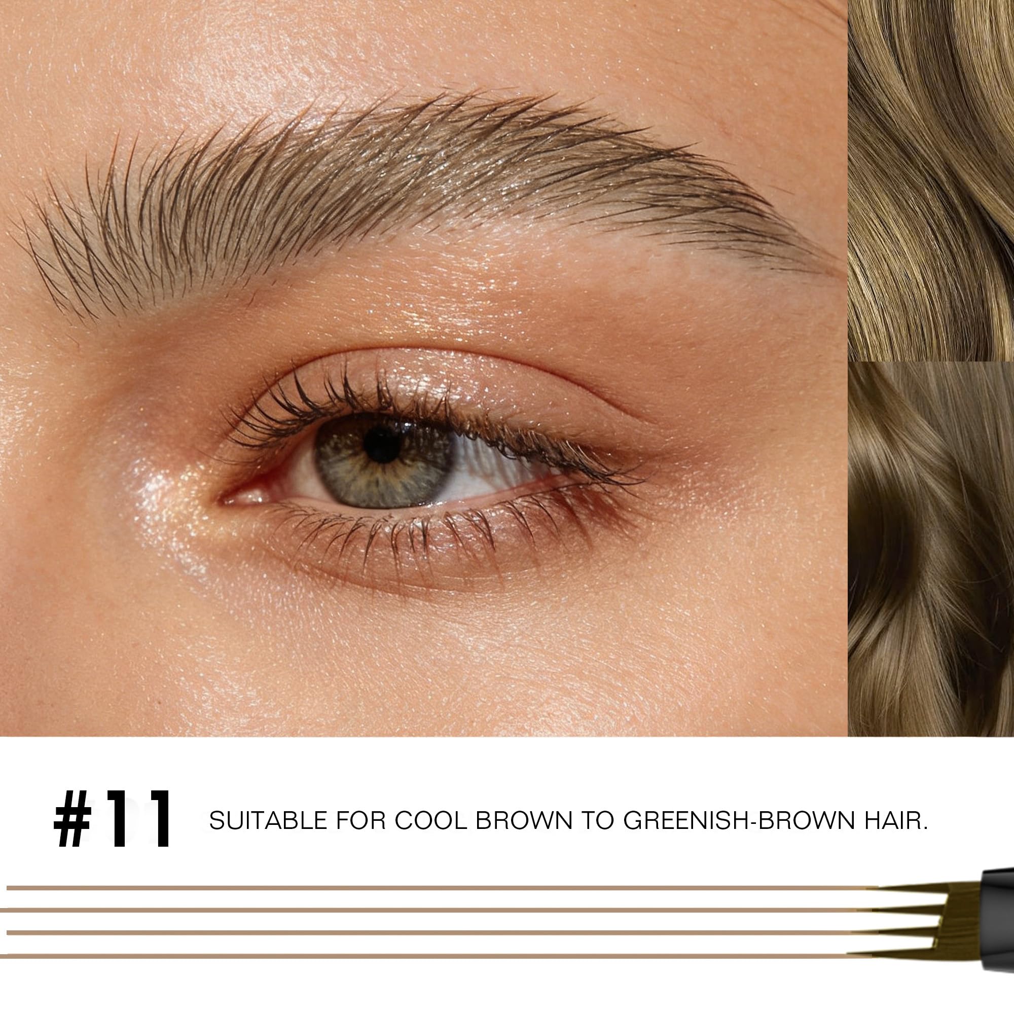 Non-dry watery ink glide demonstrated on skin with Espoce pen.