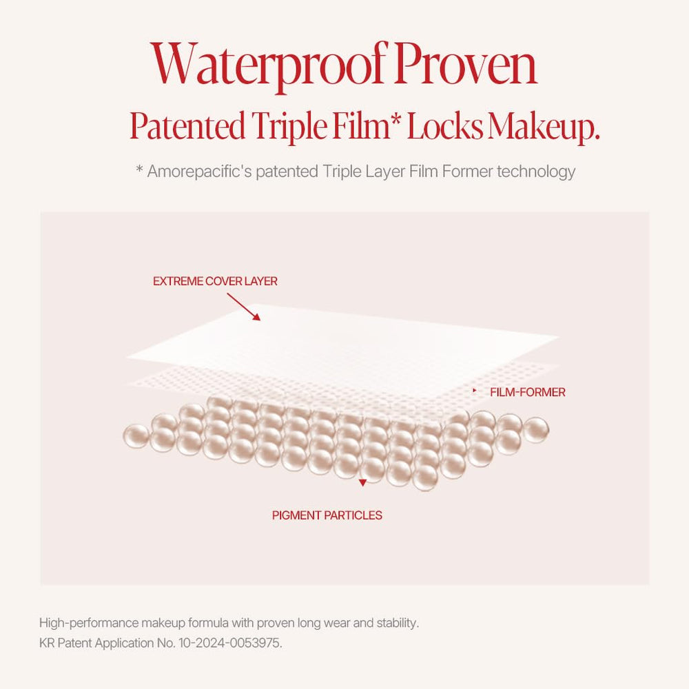 Espoir Be Velvet Cushion Foundation swirl on skin shows long-lasting, oxidation-resistant color