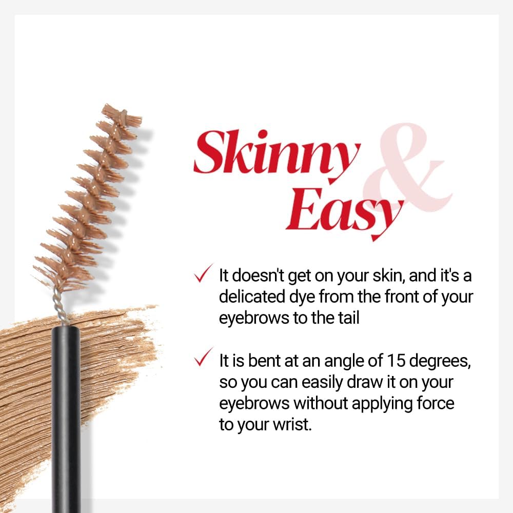 Espoir The Brow Color Fixing Cara acabado suave y natural.
