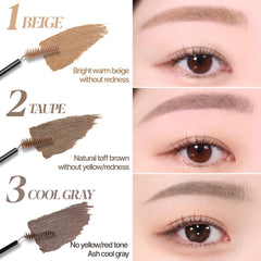 Espoir The Brow Color Fixing Cara cejas naturales sin grumos.