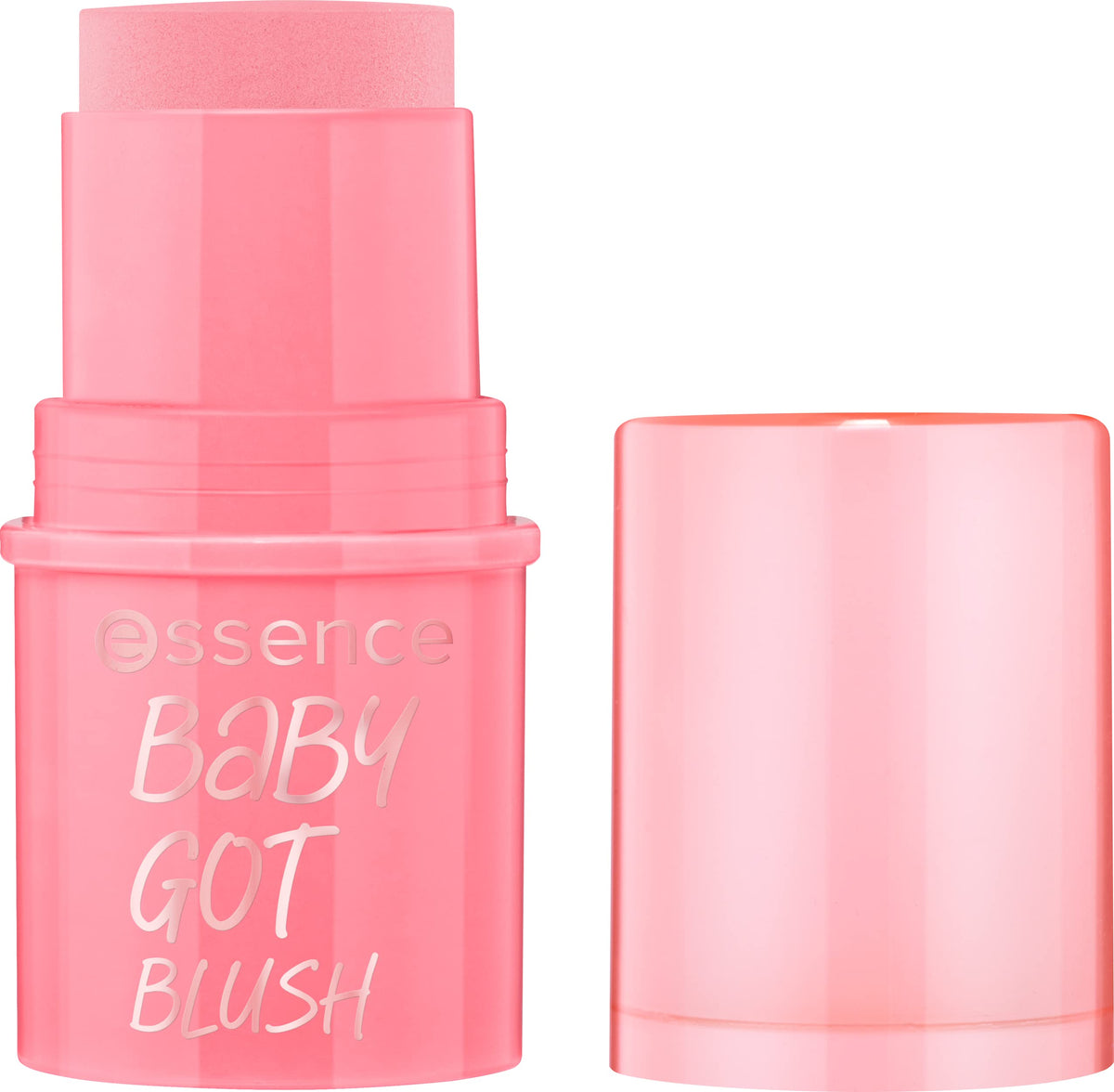 essence Baby Got Blush Stick pink swatch for natural flush