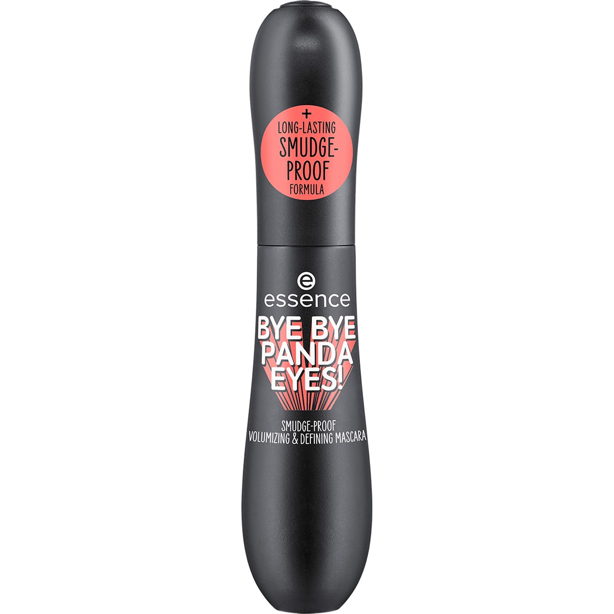 essence Bye Bye Panda Eyes tubing mascara brush detail shows easy application and separation
