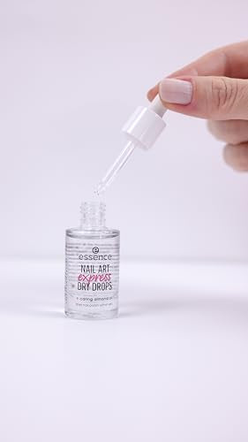 Essence Express Drying Drops used with top coat accelerates setting time.