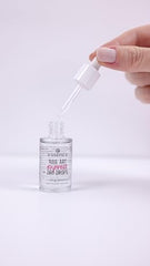 Essence Express Drying Drops used with top coat accelerates setting time.