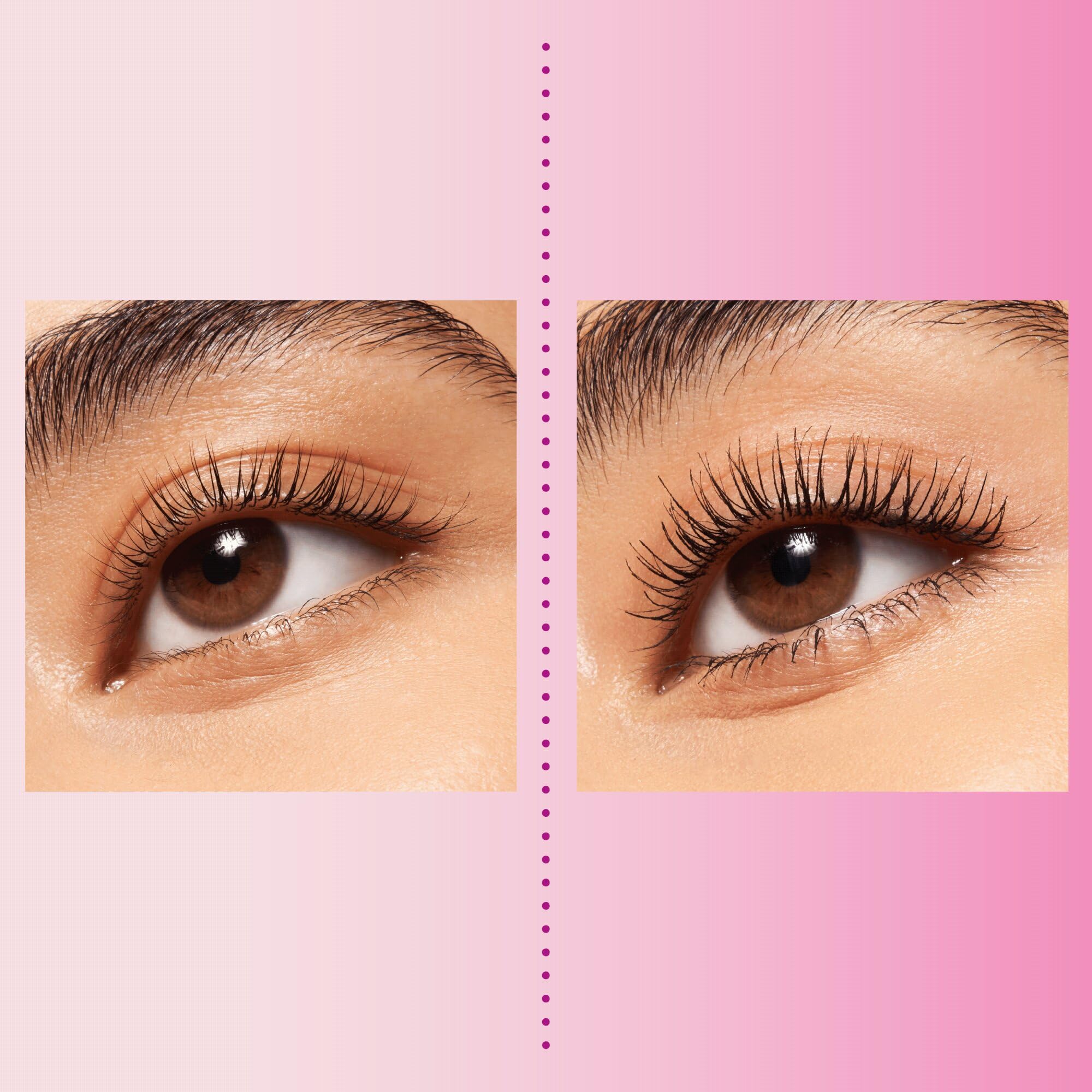essence I Love Extreme Crazy Volume Mascara two coats look with amplified volume