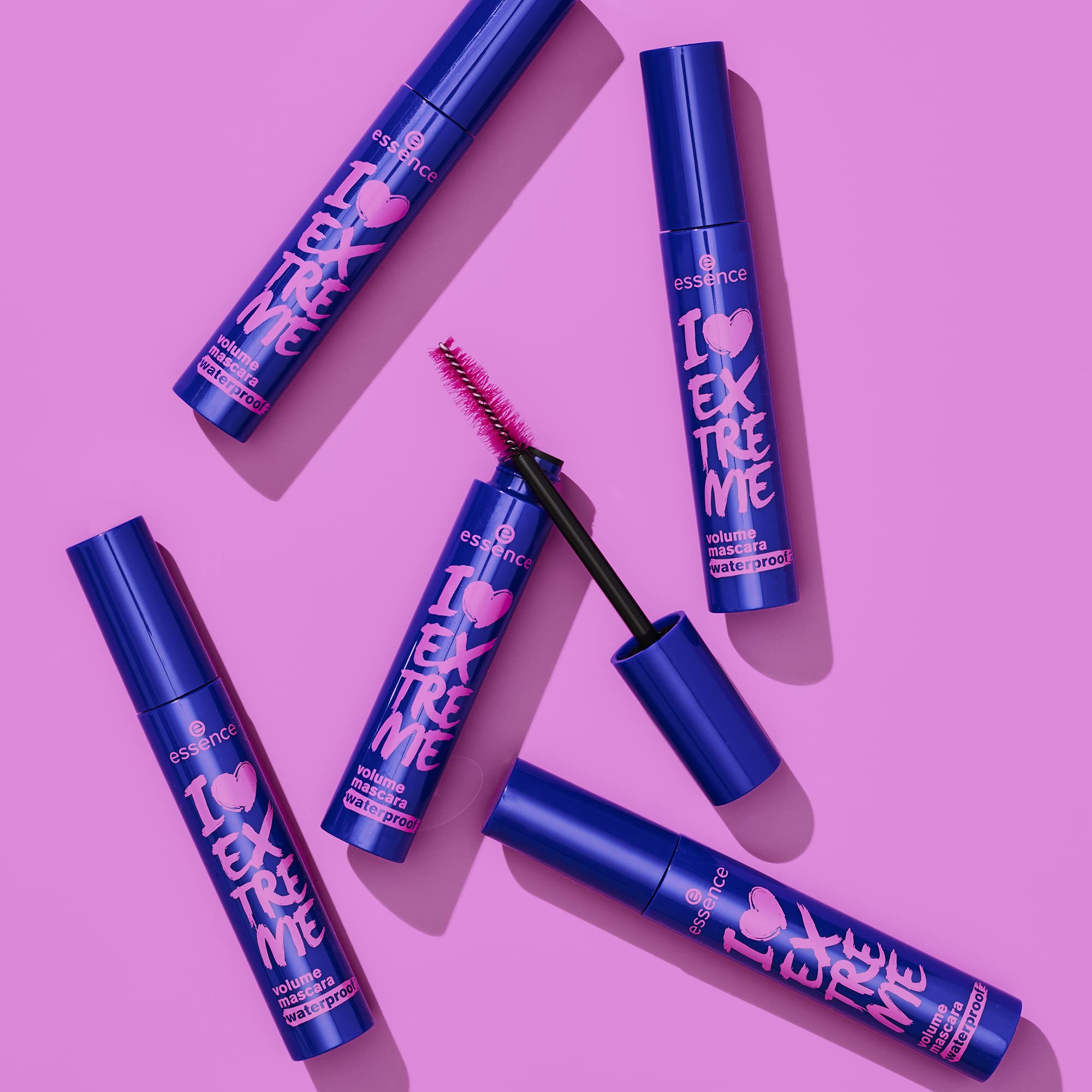 essence I Love Extreme Volume Mascara Waterproof vegan cruelty-free badge and branding