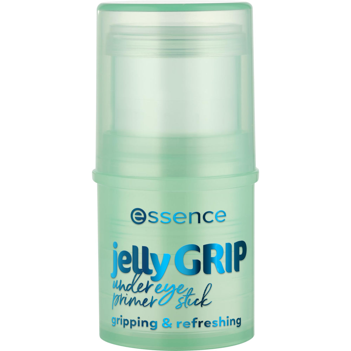 essence Jelly Grip under-eye primer stick delivers cooling hydration for refreshed, smooth appearance.