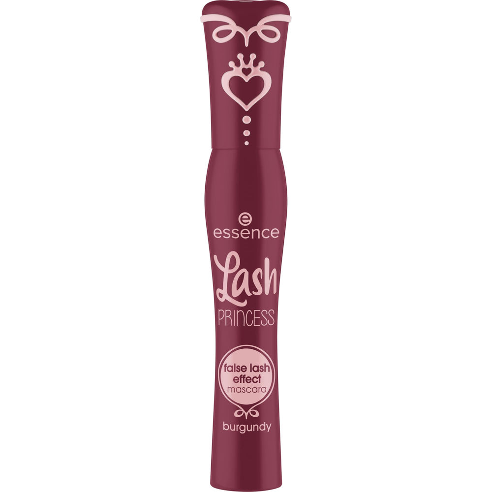 essence Lash Princess Burgundy conic fiber wand demonstrates precise application