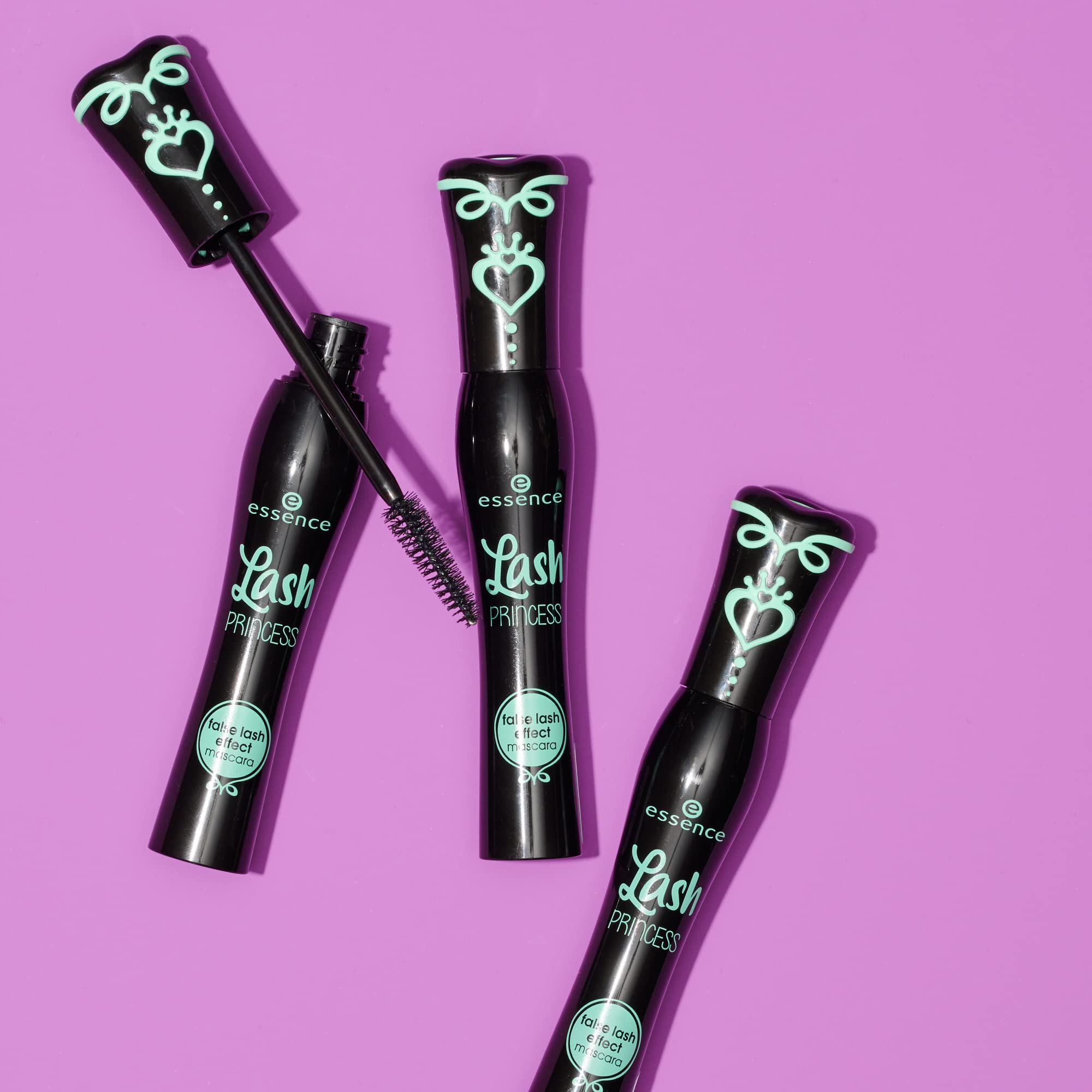 Essence Lash Princess gluten-free and paraben-free formula information panel.