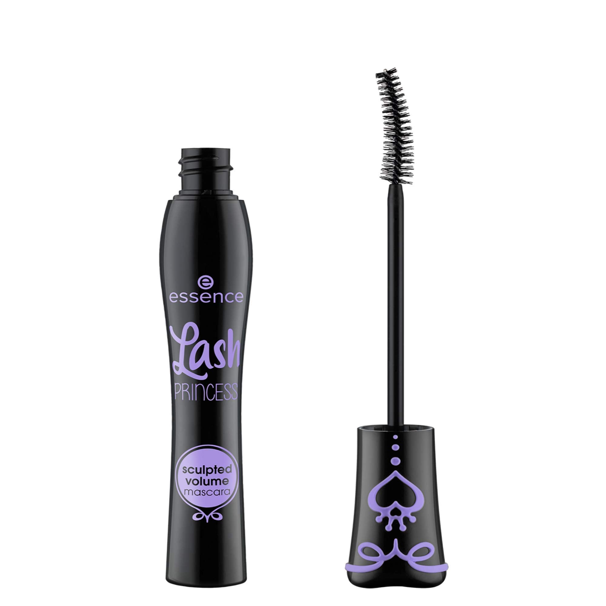 essence Lash Princess Sculpted Volume Mascara packaging highlights vegan and cruelty-free claim.