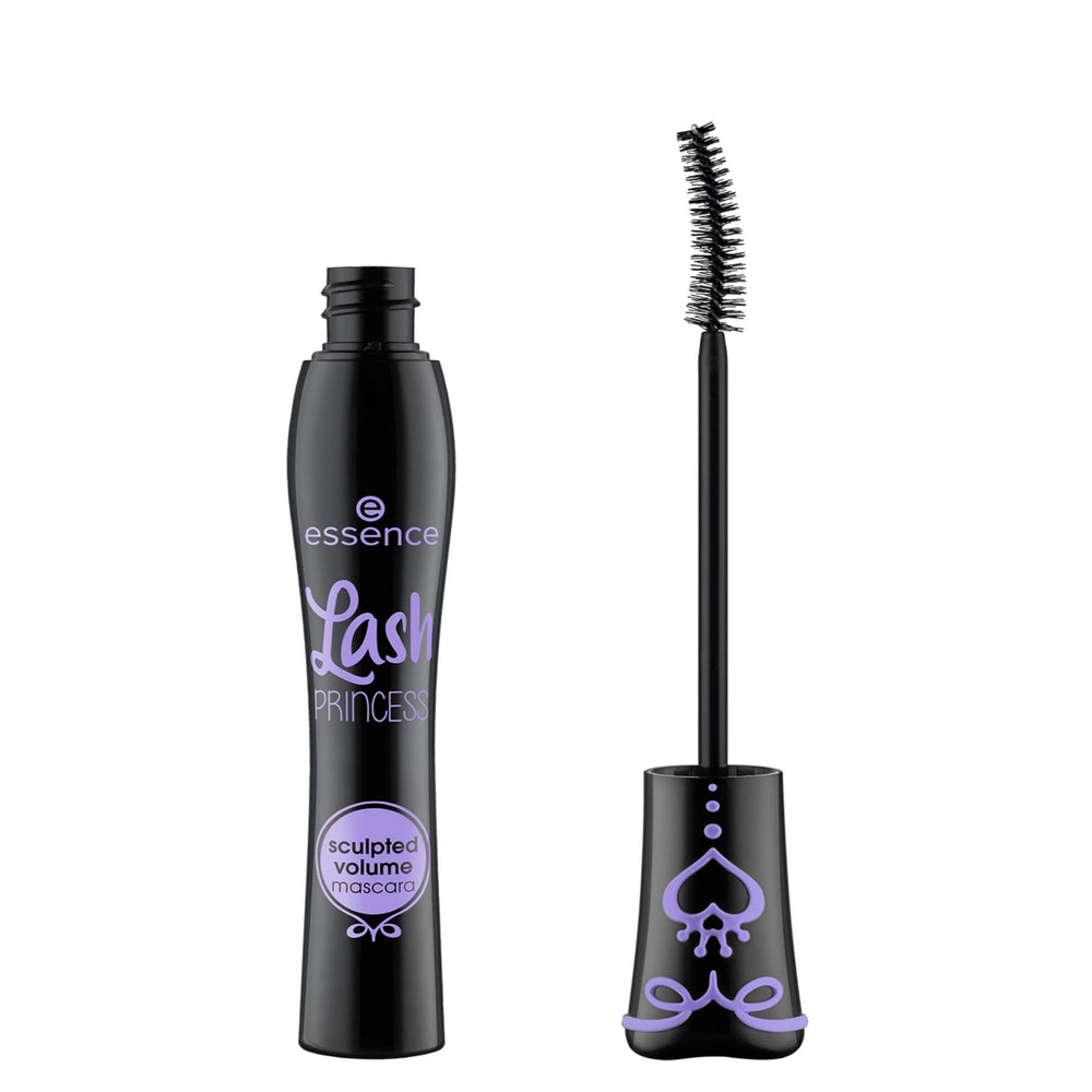 essence Lash Princess Sculpted Volume Mascara packaging highlights vegan and cruelty-free claim.