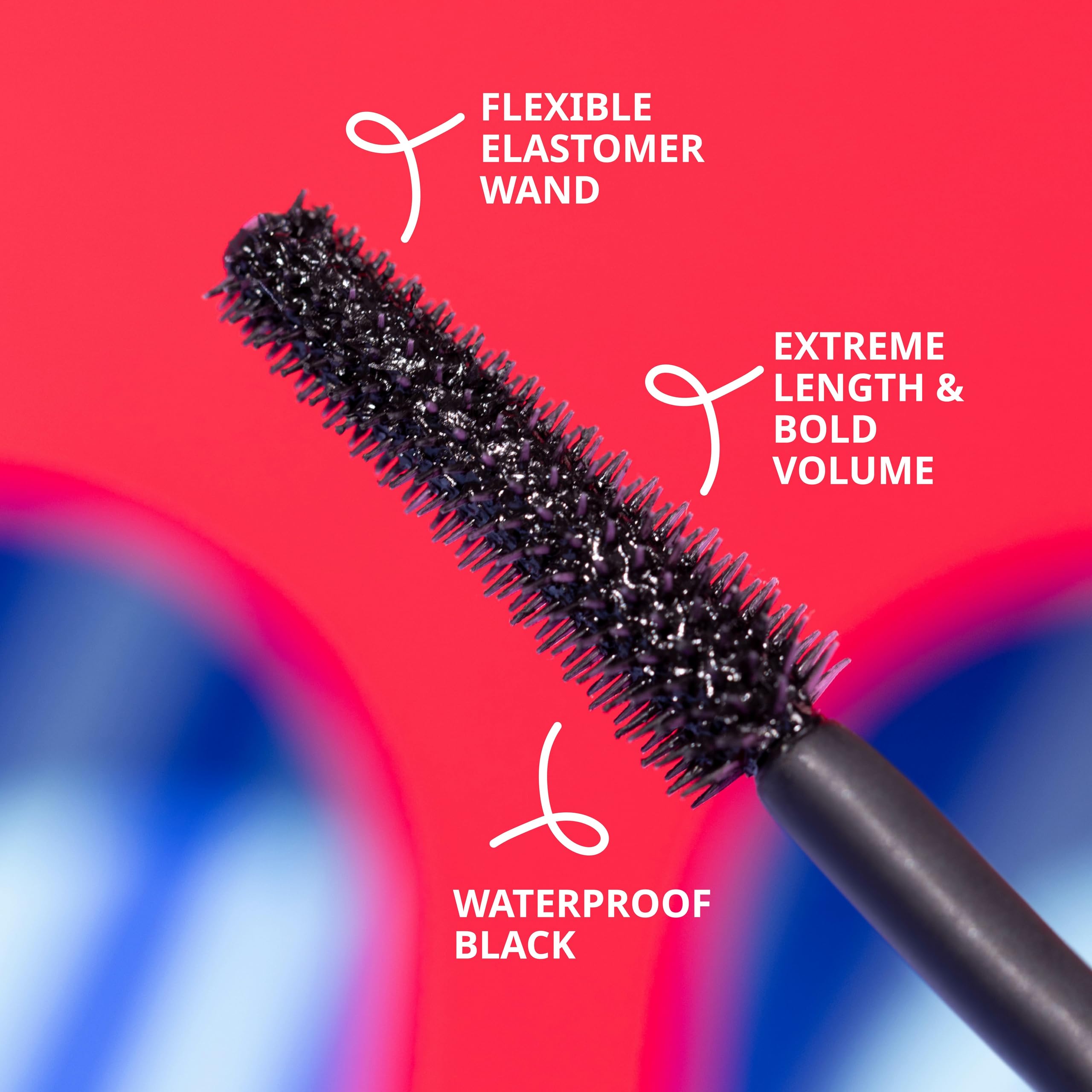 essence Lash Without Limits brush applying mascara for dramatic volume