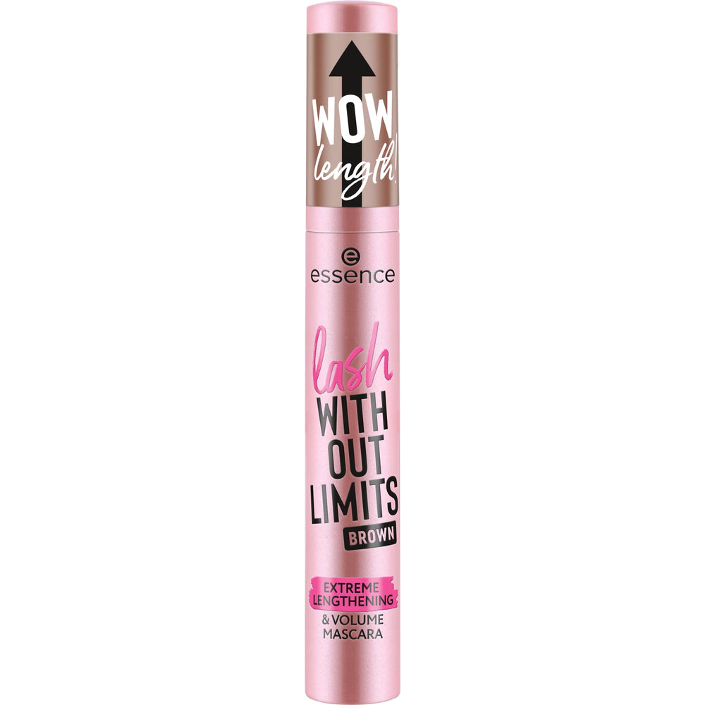 essence Lash Without Limits elastomer wand demonstrating precise application.