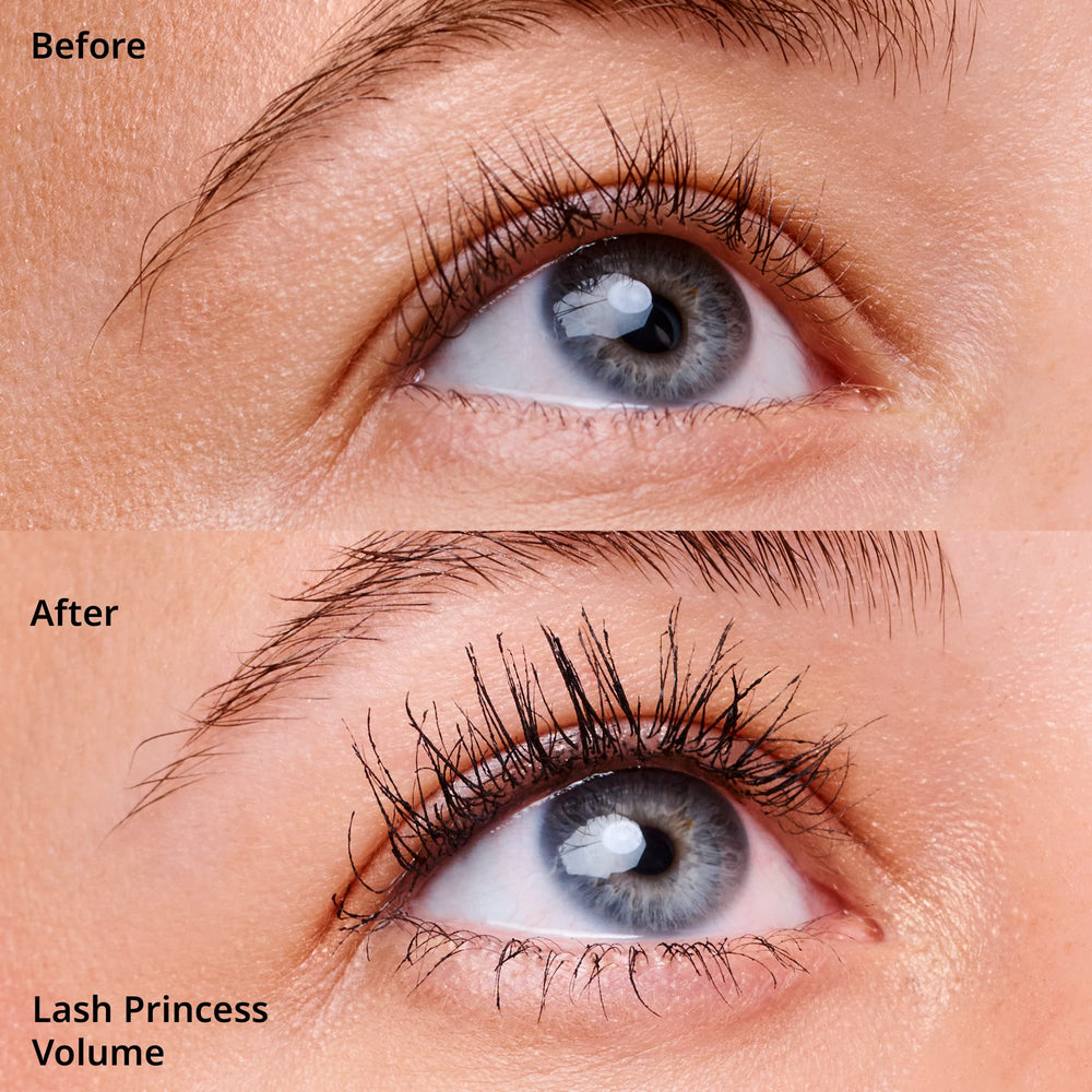 essence Máscara Princesa de Pestañas de Volumen – negro profundo que realza la mirada