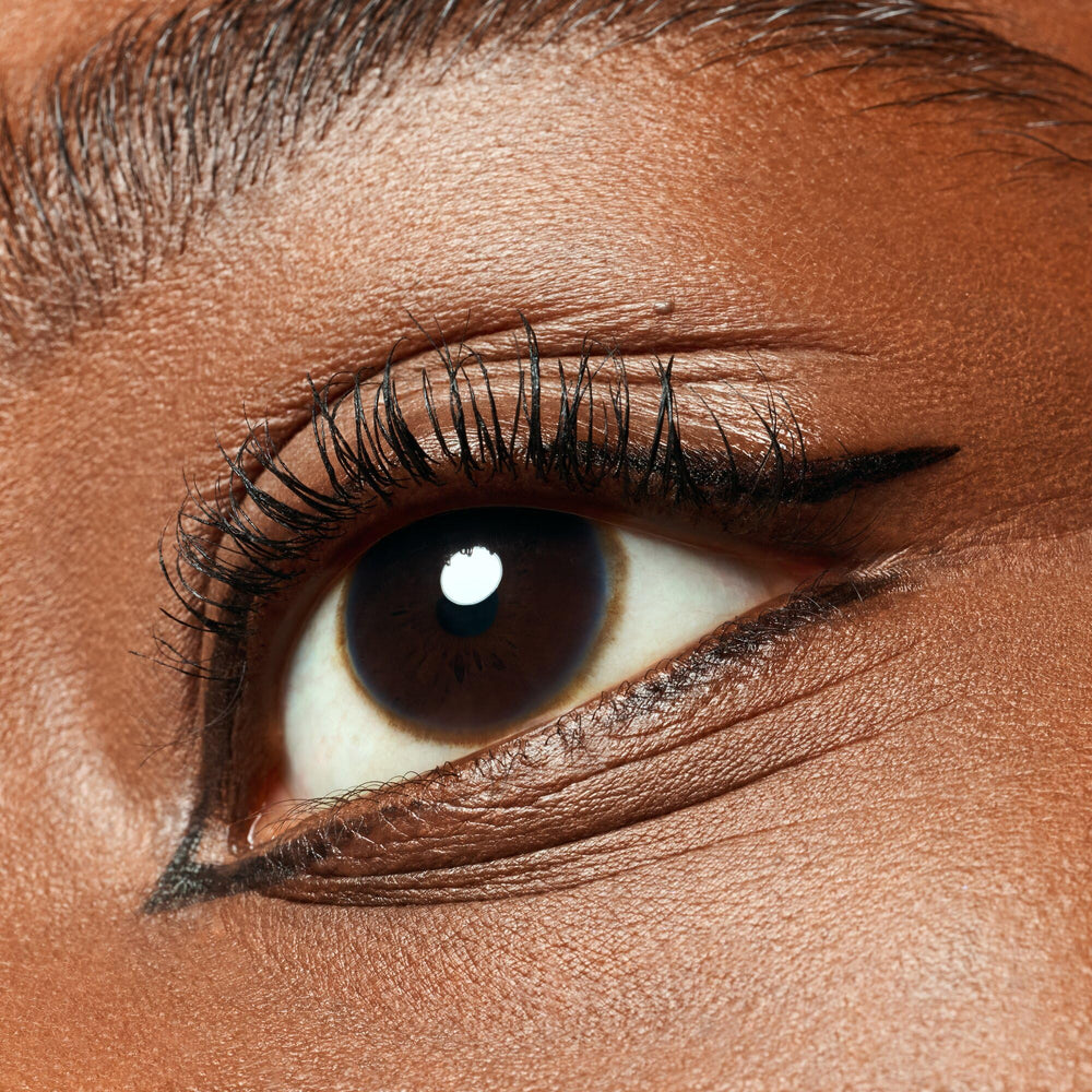 essence mascara shade 02 brown swatch for natural definition