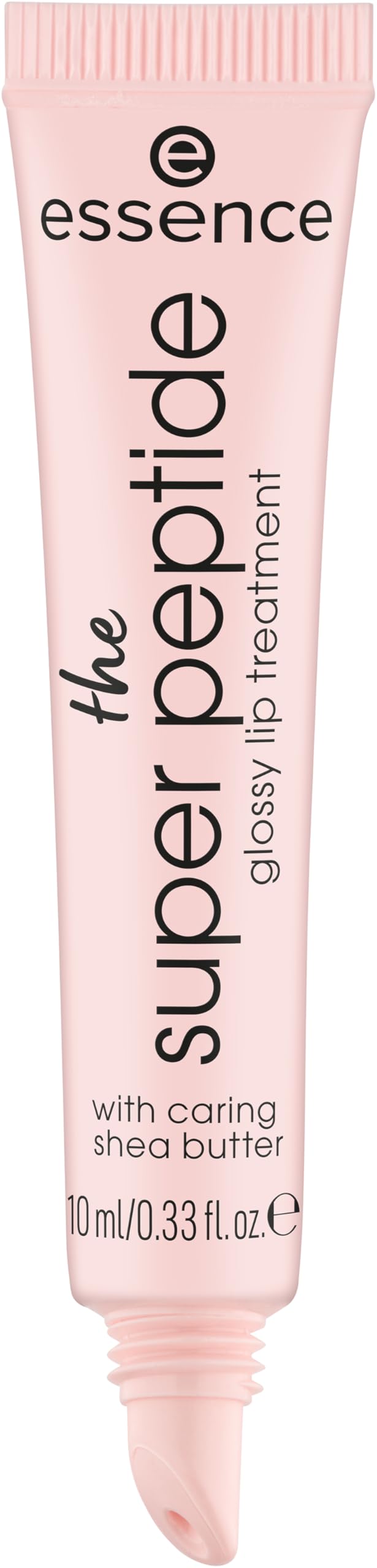 essence Hydrating gloss swatch showing peptide-infused formula