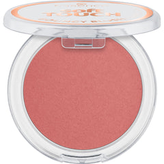 essence Soft Touch Bouncy Blush compact close-up showing creamy texture for a natural glow.