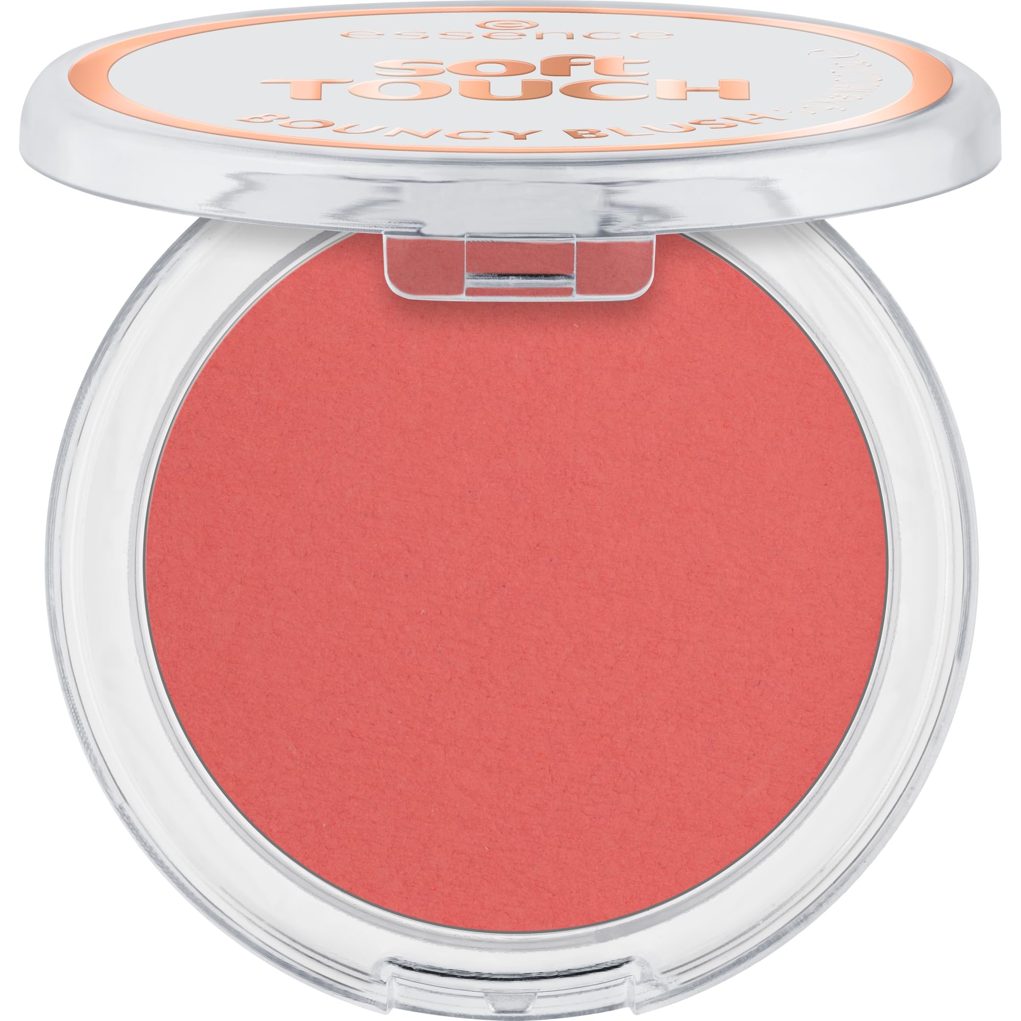 essence soft touch bouncy blush compact displaying cushiony texture for natural glow
