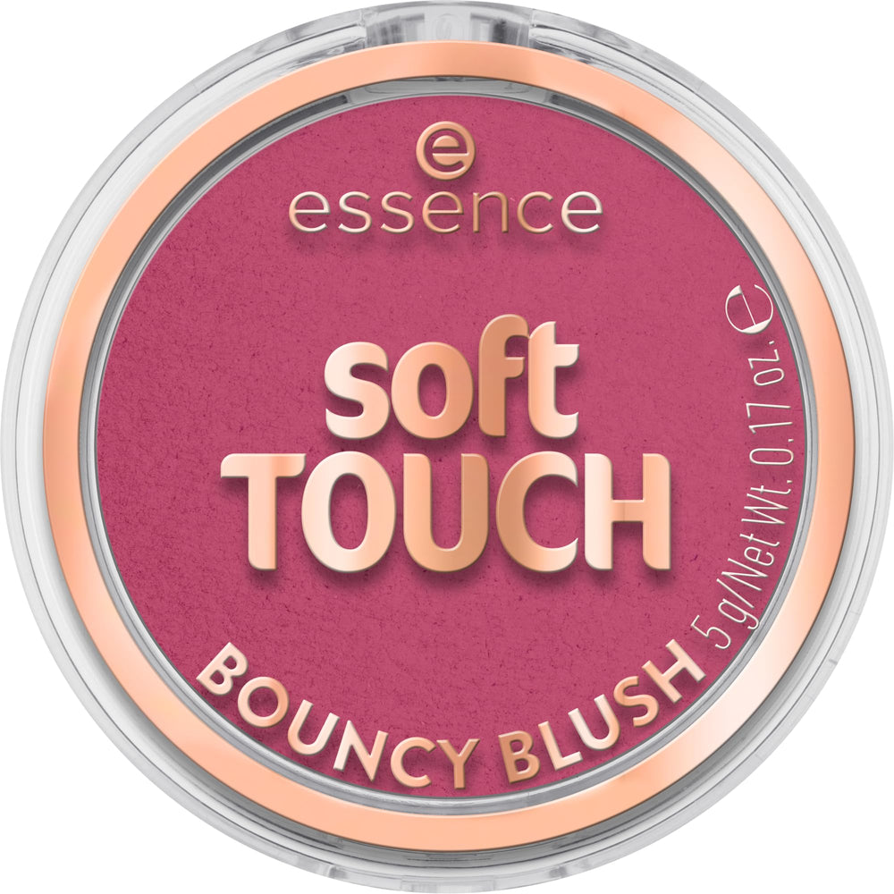 essence Soft Touch Bouncy Blush cream-to-powder finish blends seamlessly.