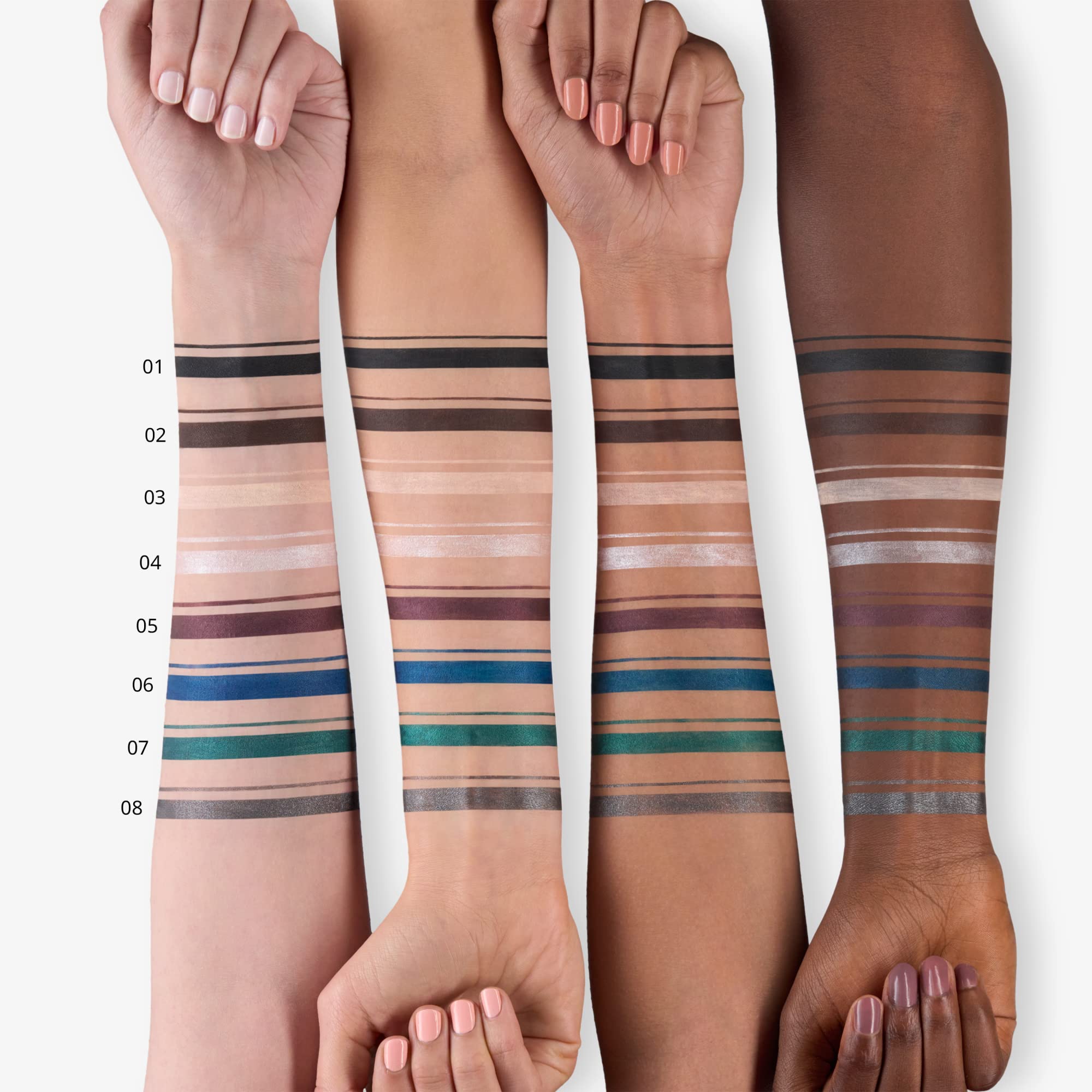 Essence Stay & Play Gel Eyeliner pigment payoff delivers bold color in one stroke.