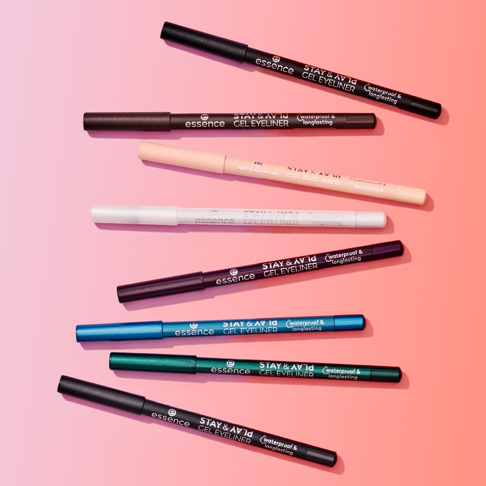 Essence Stay & Play Gel Eyeliner soft gel texture enables easy glides.