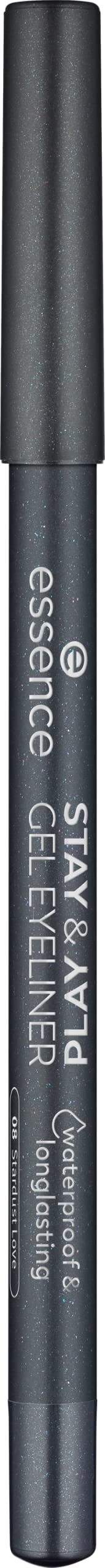 essence Stay-and-Play Gel Eyeliner Waterproof Wing closeup shows smudge-resistant hold