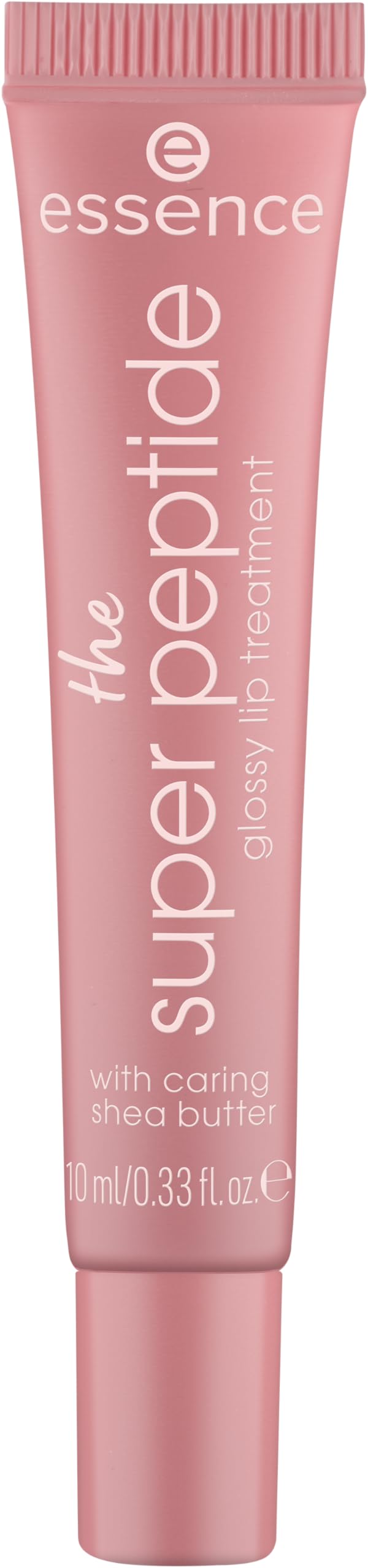 Essence gloss application on lips showing smooth glide and shine.