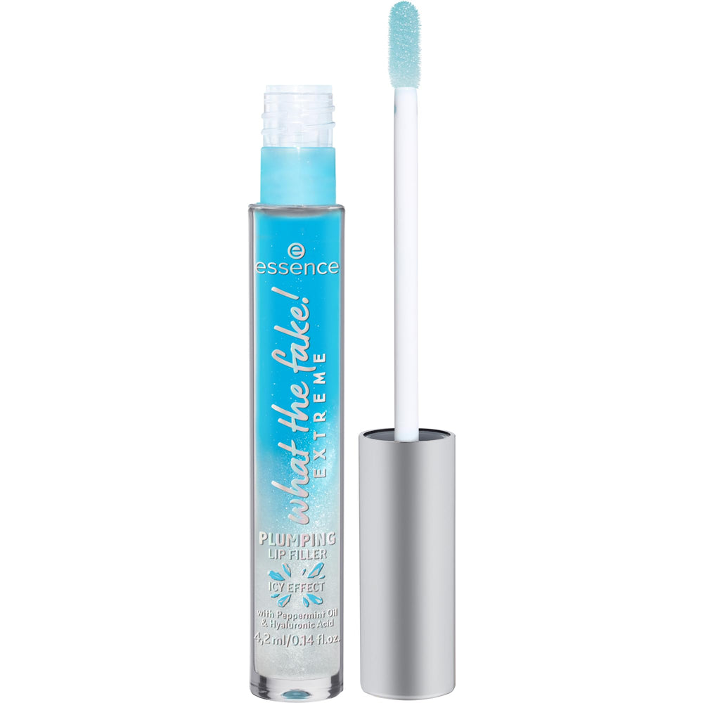 essence What the Fake! Ice Ice Baby tube application shows instant shimmer and a cooling feel.