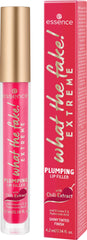 essence What the Fake lip filler wand application—precise plump with velvet texture.