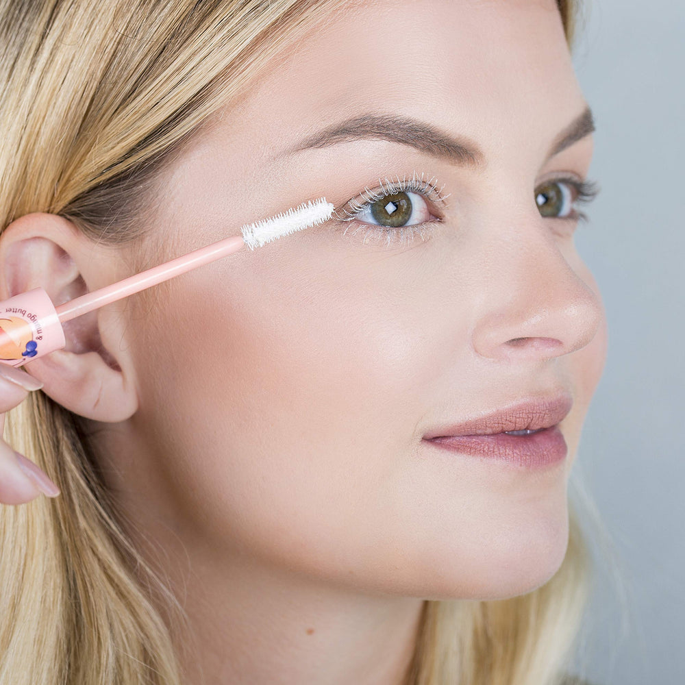 Essence white tube packaging highlighting Italian-made vegan cruelty-free label