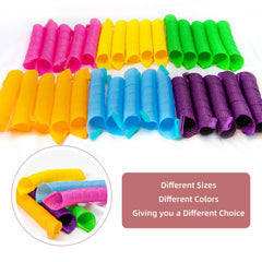 Essenergi blue and pink styling hooks enable easy hair threading.