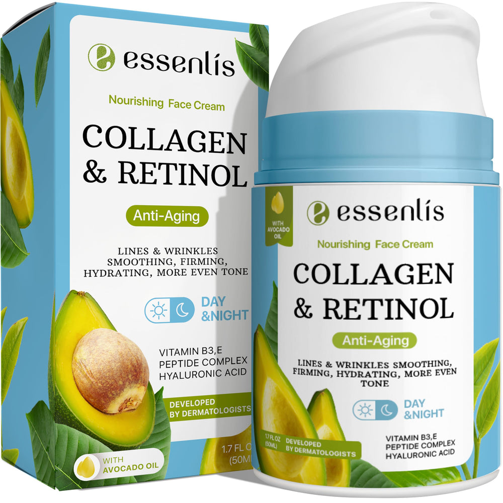 ESSENLIS crema facial colageno en botella para firmeza y tersura