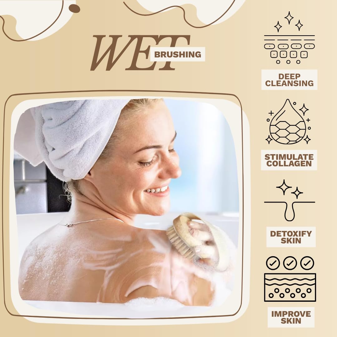 Essential Aura natural bristles deliver effective exfoliation for smoother skin.