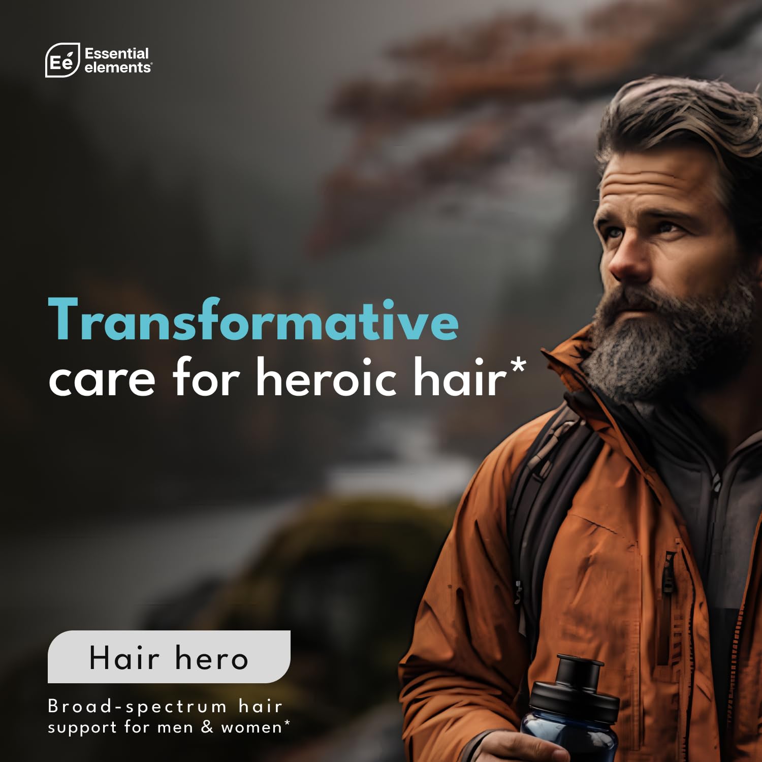 Essential Elements Hair Hero ingredients-icons summarize the nutrient-dense formula.