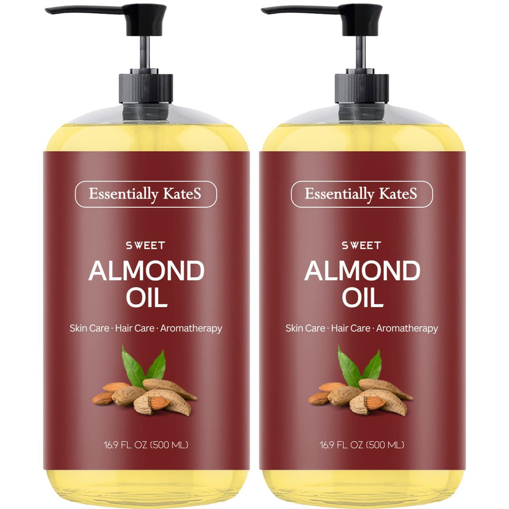 Essentially KateS Aceite de Almendra Dulce: dos botellas, ideal para piel y cabello.
