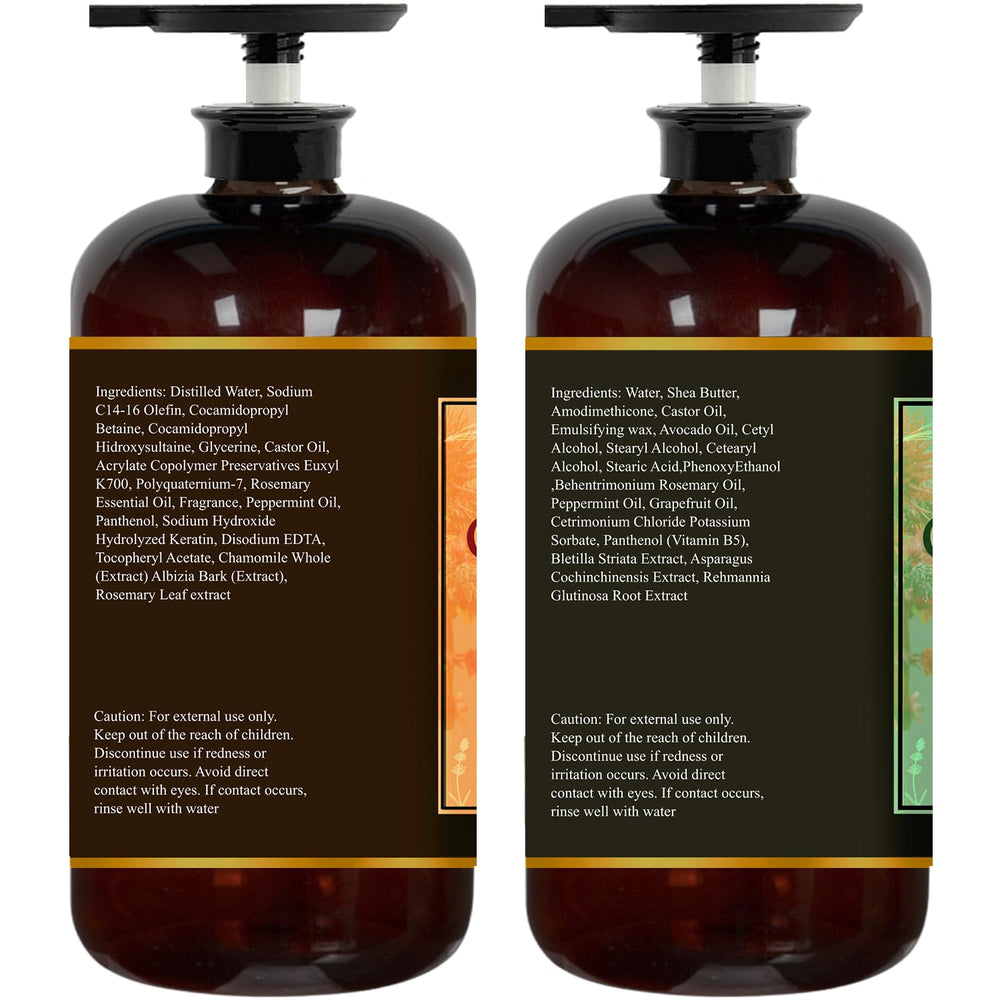 Essentially KateS acondicionador de aceite de ricino con romero y menta para cabello suave.