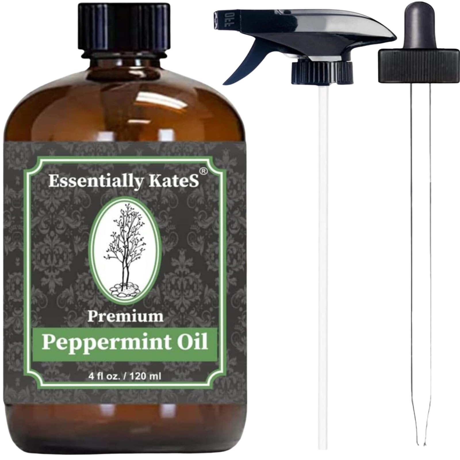 Essentially KateS Peppermint Oil bottle for a refreshing aroma