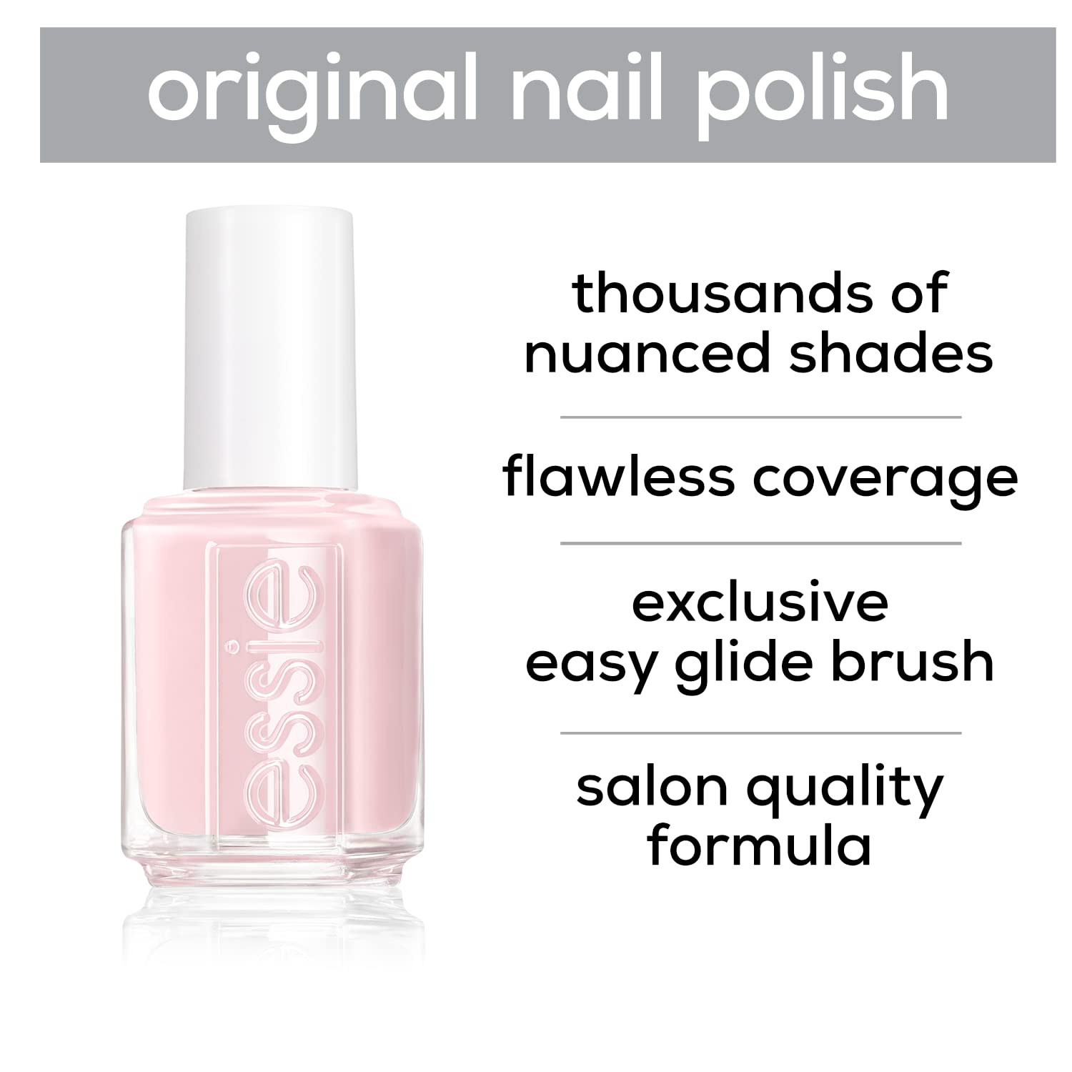 Pincel de aplicación essie listo para una manicura precisa.