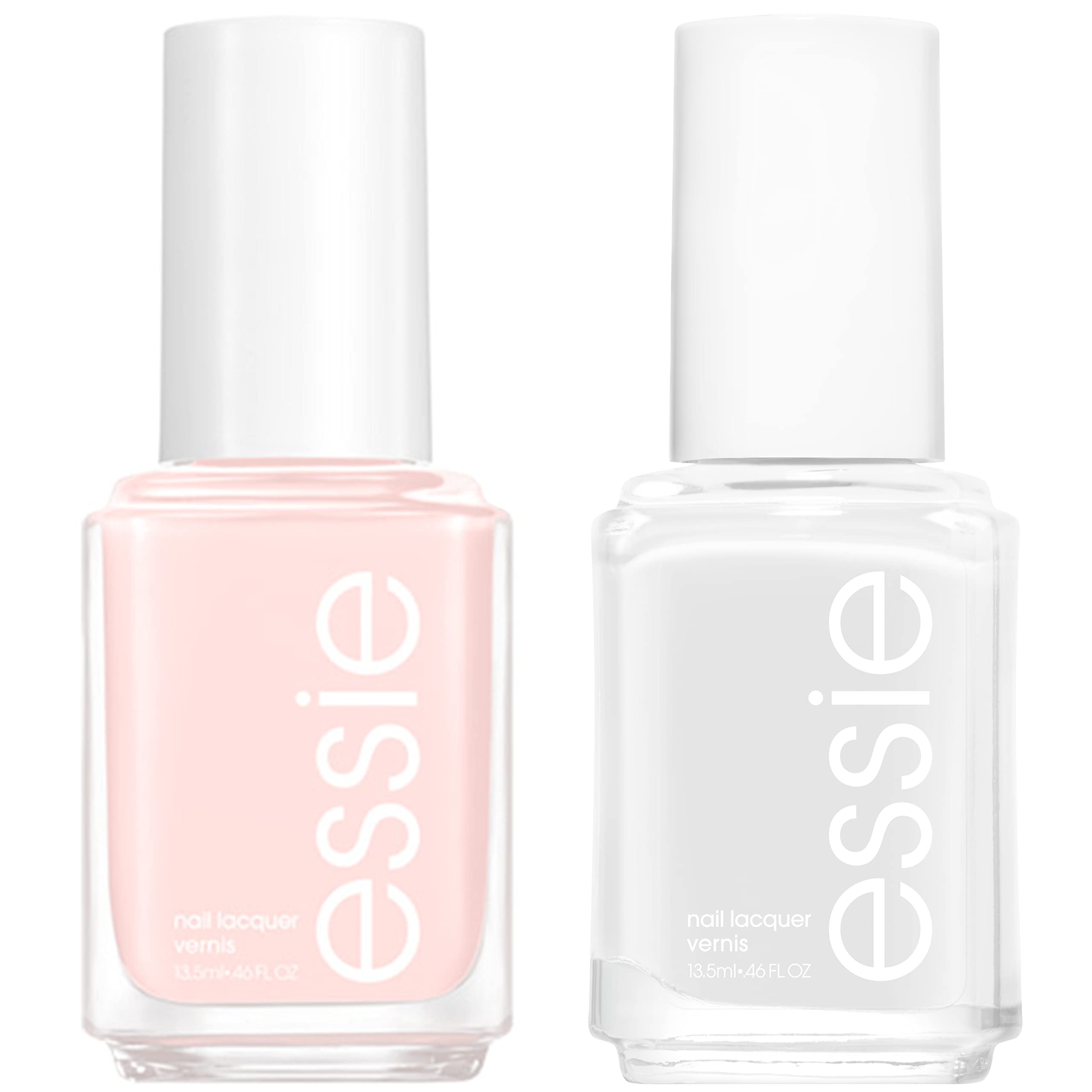 Essie Ballet Slippers: botella rosa claro para un acabado natural en uñas.