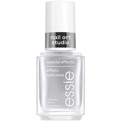 essie Cosmic Chrome bottle shows a bold silver chrome finish for at-home manis