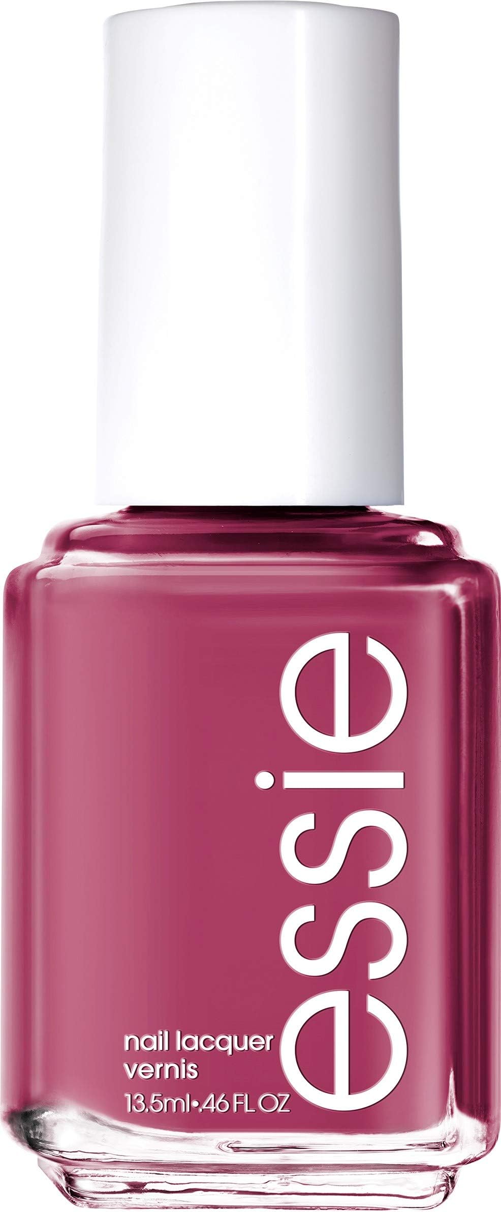 esmalte essie Drive-In & Dine frambuesa púrpura crema, acabado suave y uniforme.