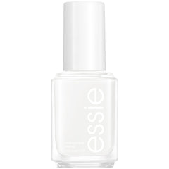 Esmalte essie blanco brillo, brocha suave para aplicación uniforme y profesional.