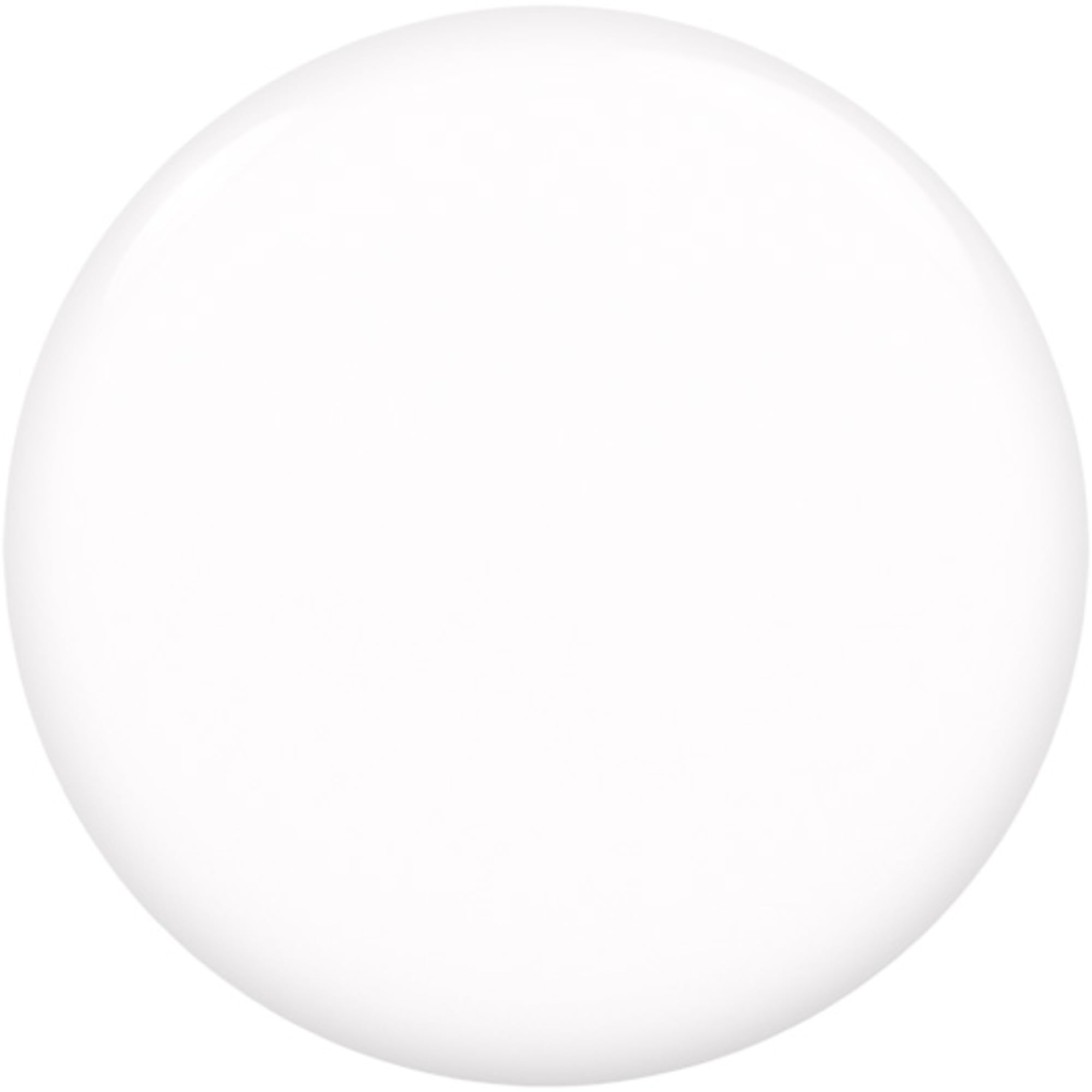 Cobertura impecable con essie blanco brillo para un look limpio.