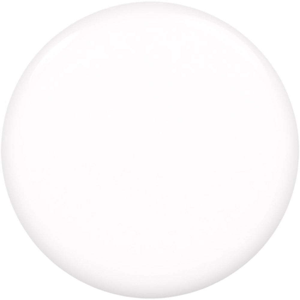 Cobertura impecable con essie blanco brillo para un look limpio.